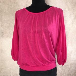 3/$24 Cato Hot Pink Top Size Small